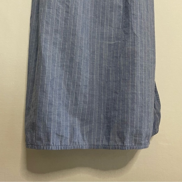 Club Monaco Striped Tie Front Midi Dress Boho Beachy - Picture 5 of 14